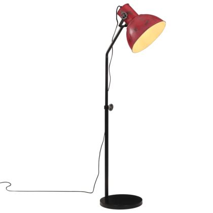 Подова лампа 25 W винтидж състарено червено 30x30x90-150 см E27