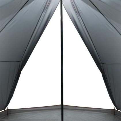 Семейна палатка типи 8-местна сиво-оранжева водоустойчива