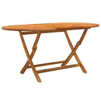 Градински трапезен комплект, 9 части, акация масив и textilene