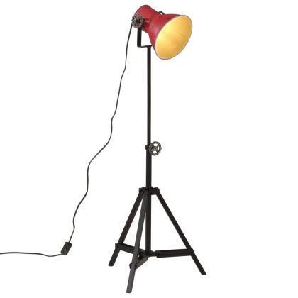 Подова лампа 25 W винтидж състарено червено 35x35x65/95 см E27