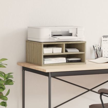 Стойка за принтер, дъб сонома, 49x40x22,5 см, инженерно дърво