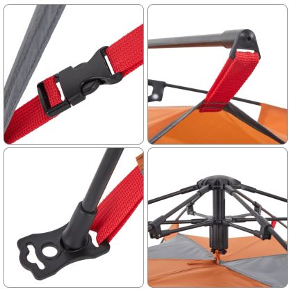 Къмпинг палатка куполна 3-местна бързо освобождаване