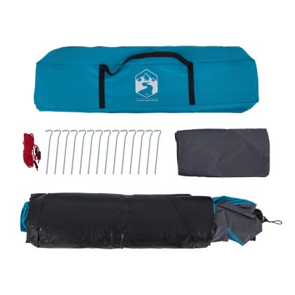 Къмпинг палатка куполна 4-местна синя бързо освобождаване