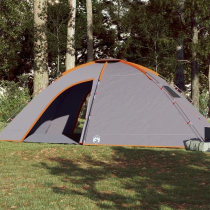 Къмпинг палатка за 8 души, оранжево, водоустойчива