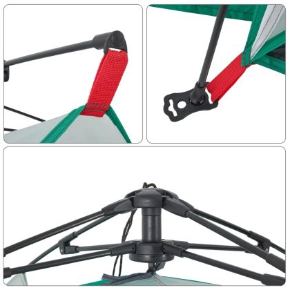 Плажна палатка, морскозелено, бързо освобождаване водоустойчива