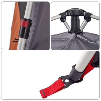 Семейна палатка куполна 10-местна бързо освобождаване