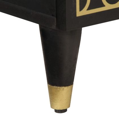 Нощно шкафче, 40x33x46 см, масивно мангово дърво