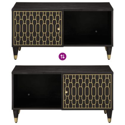 Кафе маса, 80x50x40 см, мангово дърво масив