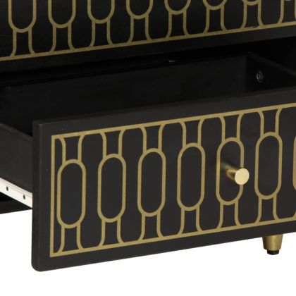 Нощно шкафче 50x33x60 см мангово дърво масив