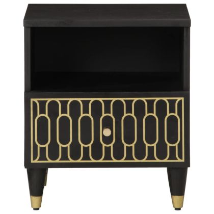 Нощно шкафче, 40x33x46 см, масивно мангово дърво