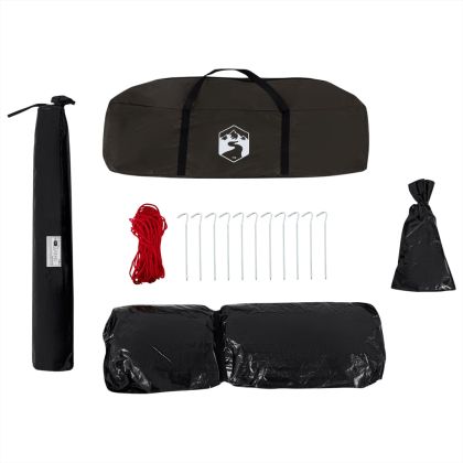 Риболовна палатка за 5 души, кафява, водоустойчива