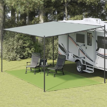 Килим за палатка, светлозелен, 300x500 см, HDPE