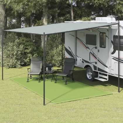 Килим за палатка, светлозелен, 250x450 см, HDPE
