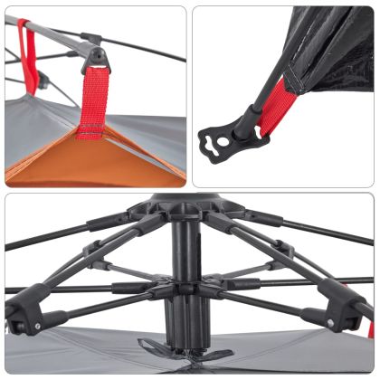 Къмпинг палатка куполна 2-местна бързо освобождаване