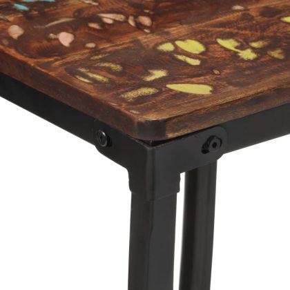 Бар столове, 2 бр, масивна регенерирана дървесина