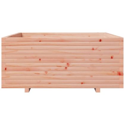 Градинска кашпа, 110x110x49,5 см, масивна дугласка дървесина