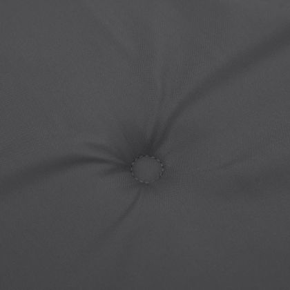 Възглавници за градински пейки 2 бр антрацит 200x50x7 см плат