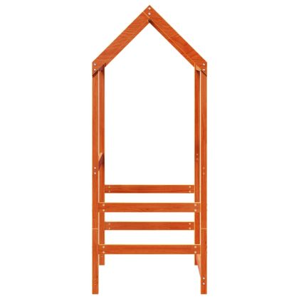 Покрив за детско легло восъчнокафяв 108x70x176,5 см бор масив