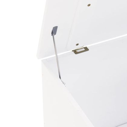 Сандък за съхранение с капак RANA, бял, 80x49x54 см, бор масив