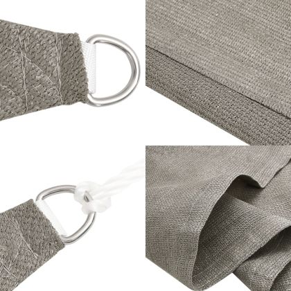 Платно-сенник, 160 г/м², правоъгълно, светлосиво, 3x5 м, HDPE