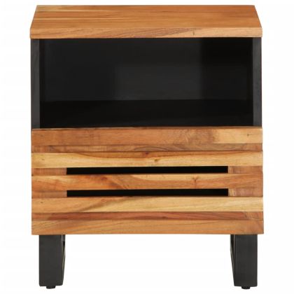 Нощно шкафче 40x34x46 см масивна акация