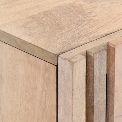 Нощни шкафчета, 2 бр, 40x34x46 см, избелено мангово дърво масив