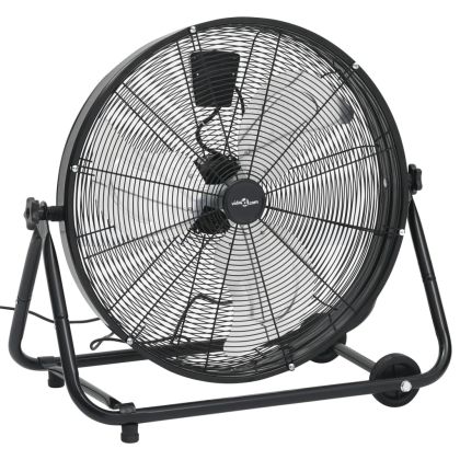 Индустриален барабанен вентилатор, 60 см, 180 W, черен