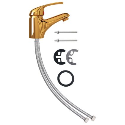 Смесител за мивка, златист, 13х10 см