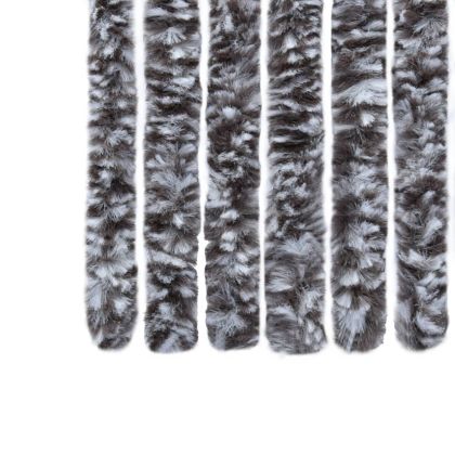 Завеса против насекоми, кафяво и бежово, 56x185 см, шенил