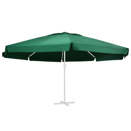 Резервно покривало за градински чадър, зелено, 600 см