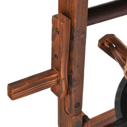 Кладенец фонтан на желанията с помпа 57x50x112 см масивна ела