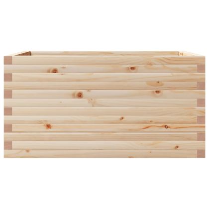 Градинска кашпа 90x60x46 см масивна борова дървесина