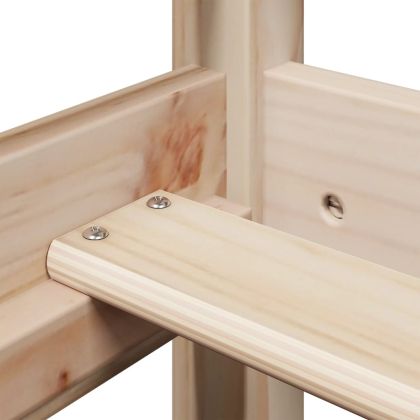 Дневно легло с покрив, 90x190 см, борово дърво масив