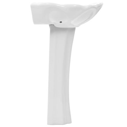 Свободностояща мивка с пиедестал керамична бяла 580x510x200 мм