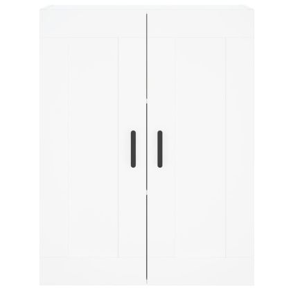 Висок шкаф, бял, 69,5x34x180 см, инженерно дърво