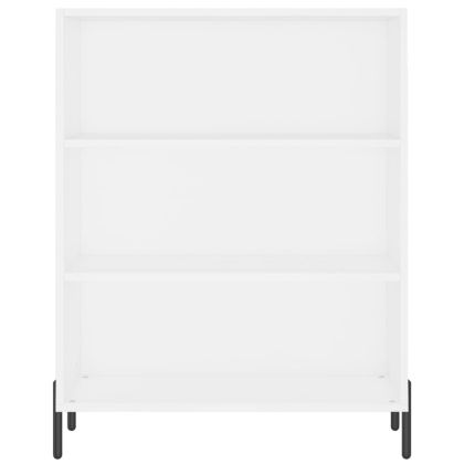 Висок шкаф, бял, 69,5x34x180 см, инженерно дърво