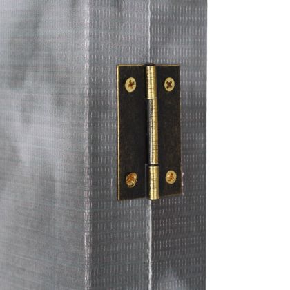 Сгъваем параван за стая, 120x170 см, автобус Лондон, черно-бял