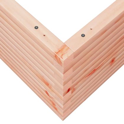 Градинска кашпа, 100x100x46 см, масивна дугласка дървесина