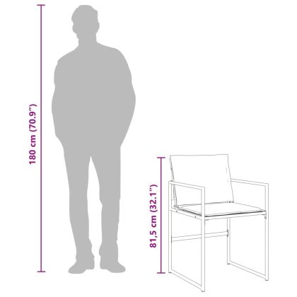 Градински комплект от 13 части, с възглавници, бял, текстилен