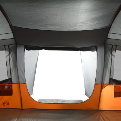 Семейна палатка, тунелна, 16-местна, сива, водоустойчива