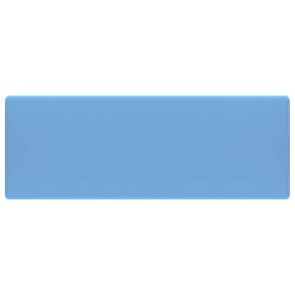 Мивка с преливник лукс квадрат светлосин мат 41x41 см керамика