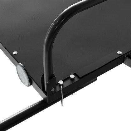 Ремарке за велосипед, черно, 122x53x31 см, желязо