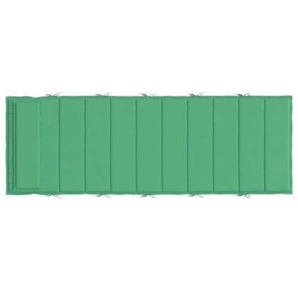 Шалте за шезлонг, зелено, 180x60x4 см, Оксфорд плат