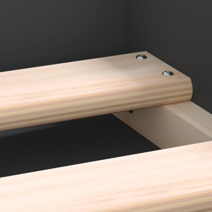 Рамка за легло черна 140x200 см