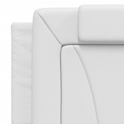 Рамка за легло Viana с LED без матрак, бяла, 160x200 cм