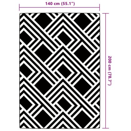 Килим за открито, ARAKIL сив, 140x200 см, PP