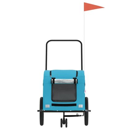 Ремарке за колело за любимци син Оксфорд плат и желязо