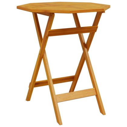 Сгъваема градинска маса Ø70x75 см масивна акация