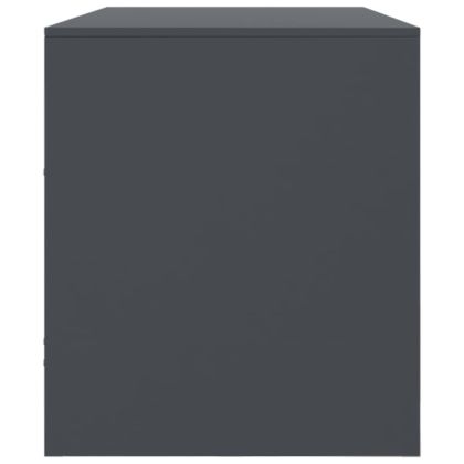 ТВ шкаф, антрацит, 99x39х44 см, стомана