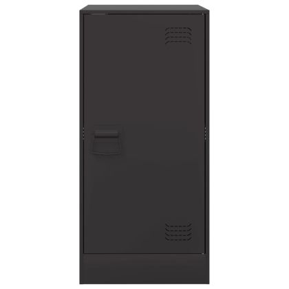 Бюфет, черен, 34,5x39x73 см, стомана